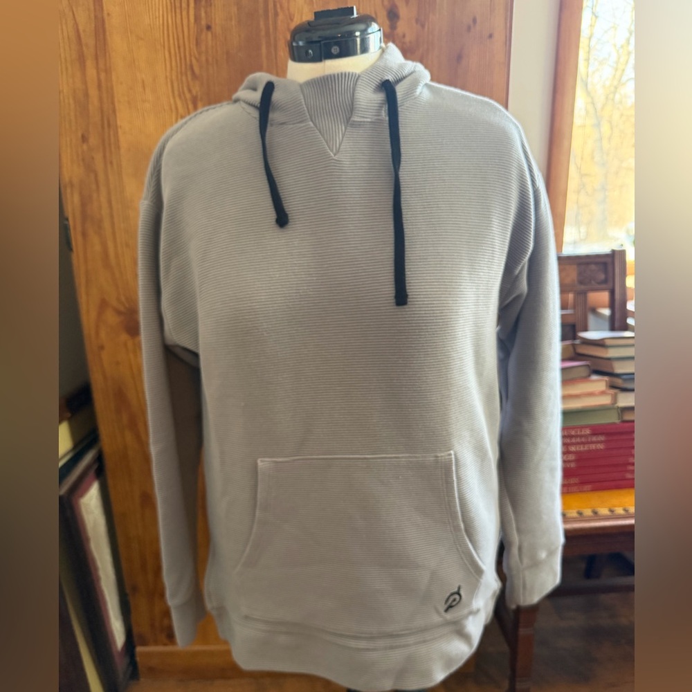 Peloton Women’s Gray Active Ribbed Hoodie Size M